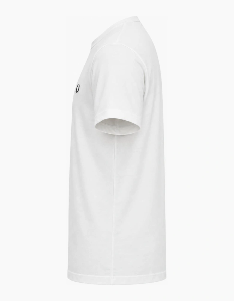 Fred Perry Crew Neck T-Shirt Snow White