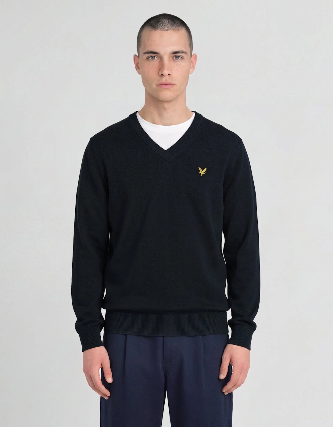 Archive Knitted V-Neck Jumper