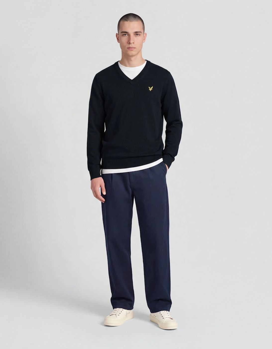 Archive Knitted V-Neck Jumper