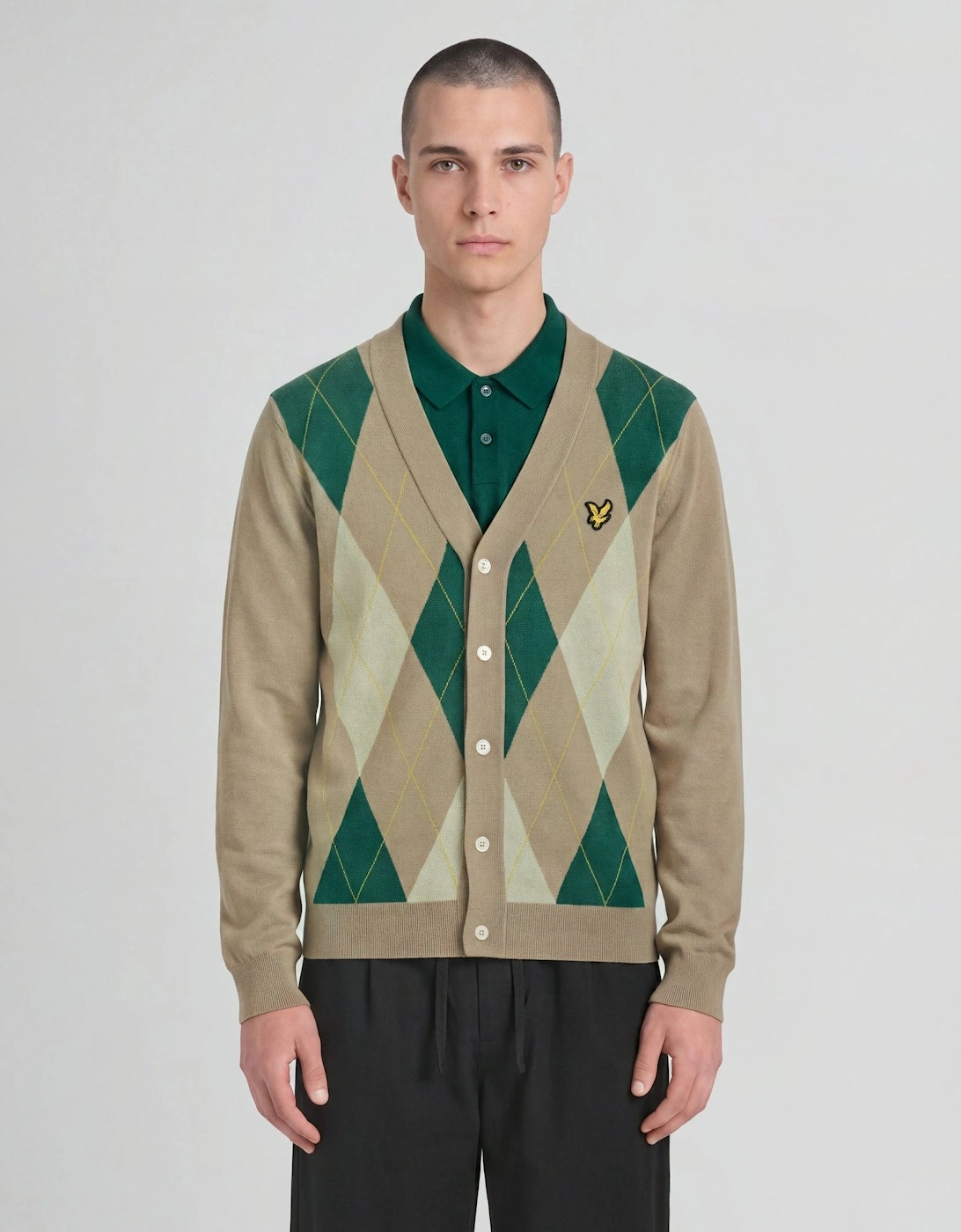 Archive Argyle Knitted Cardigan