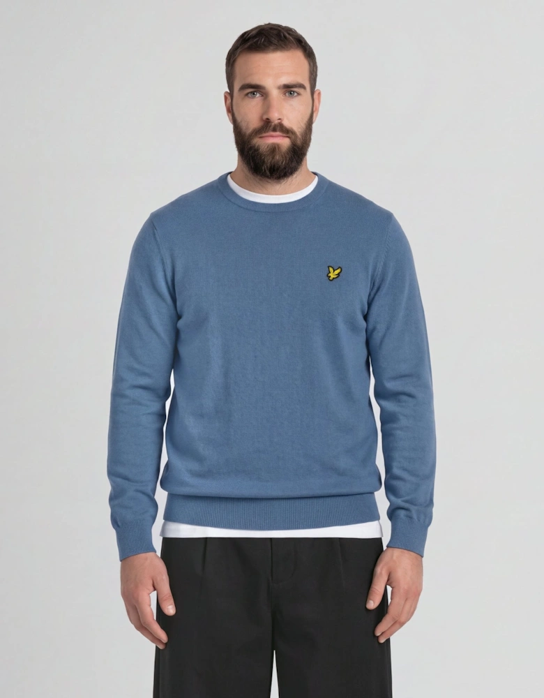 Cotton Merino Crew Neck Jumper