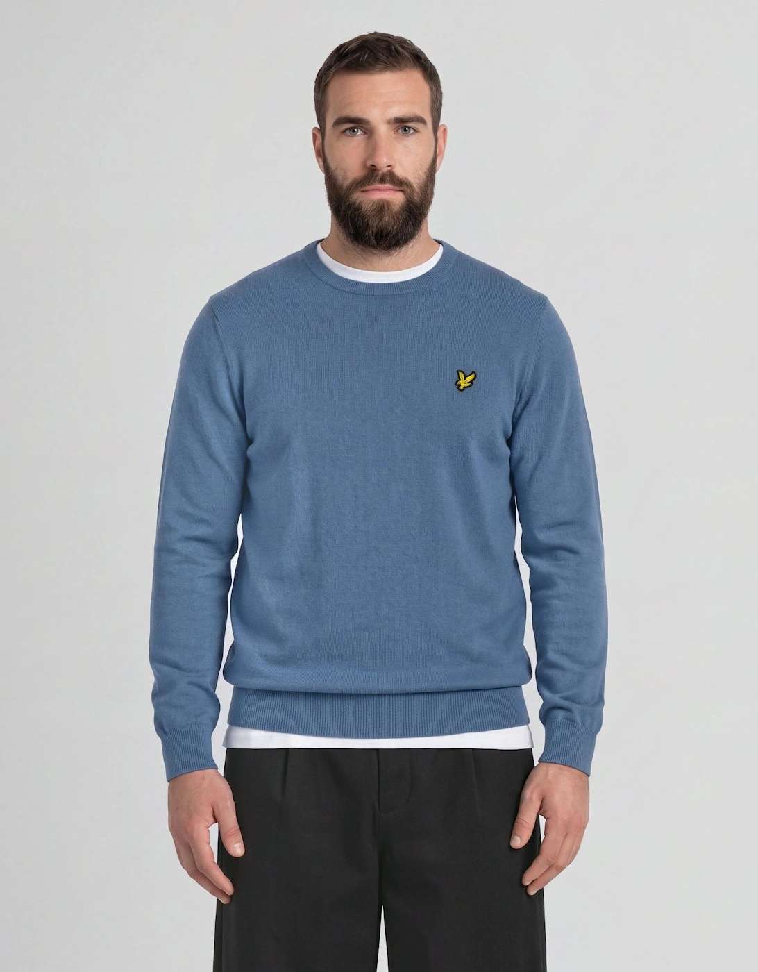 Cotton Merino Crew Neck Jumper