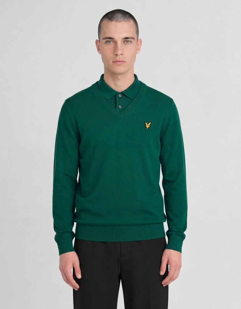 Archive Knitted V-Neck Jumper