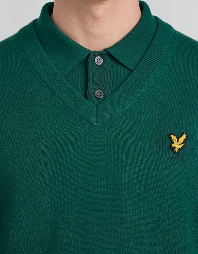Archive Knitted V-Neck Jumper