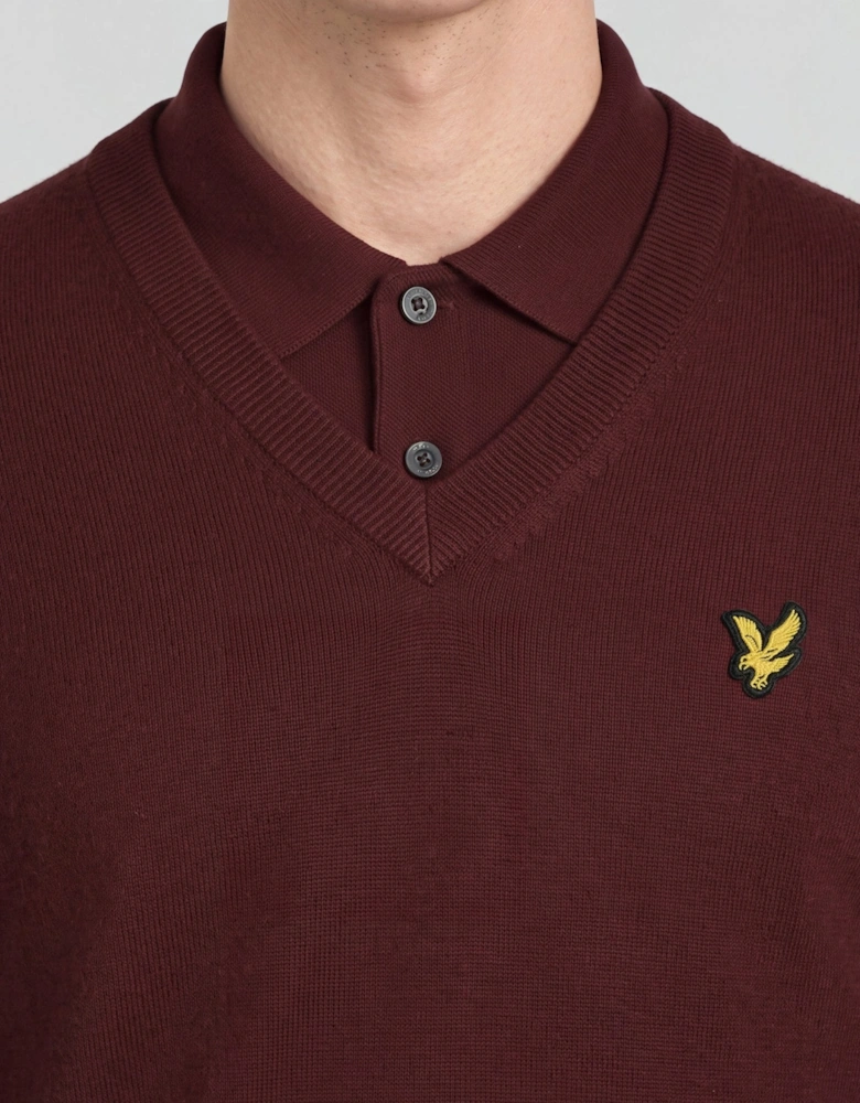 Archive Knitted V-Neck Jumper