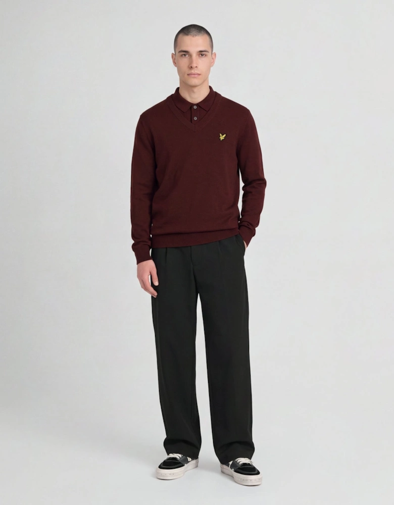 Archive Knitted V-Neck Jumper