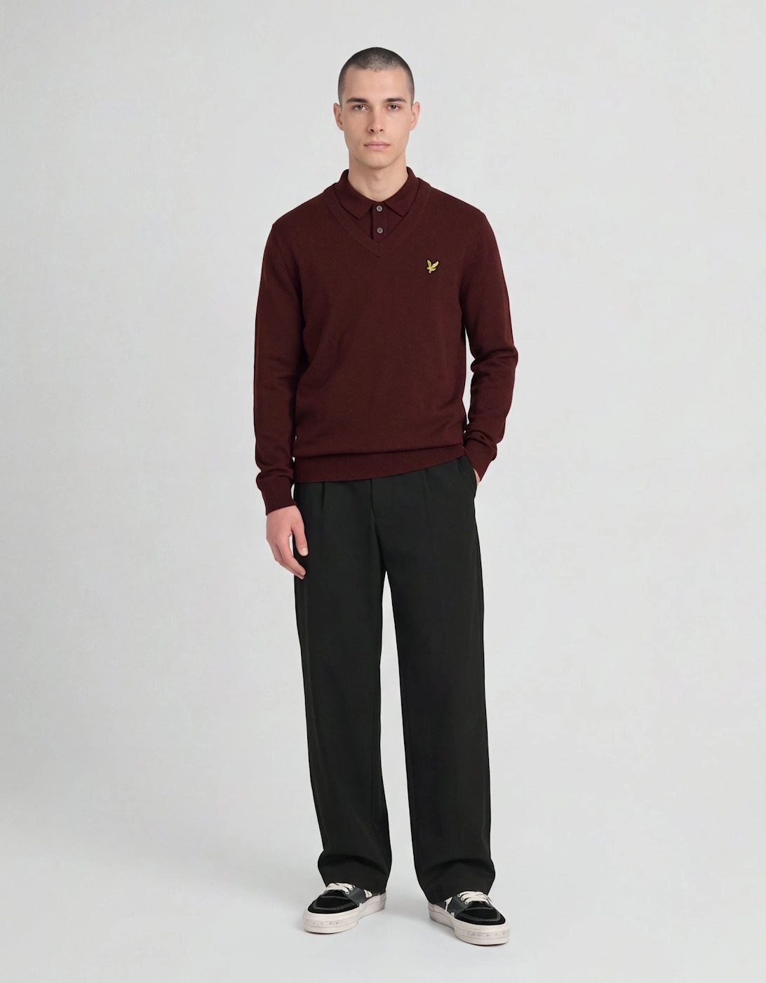 Archive Knitted V-Neck Jumper