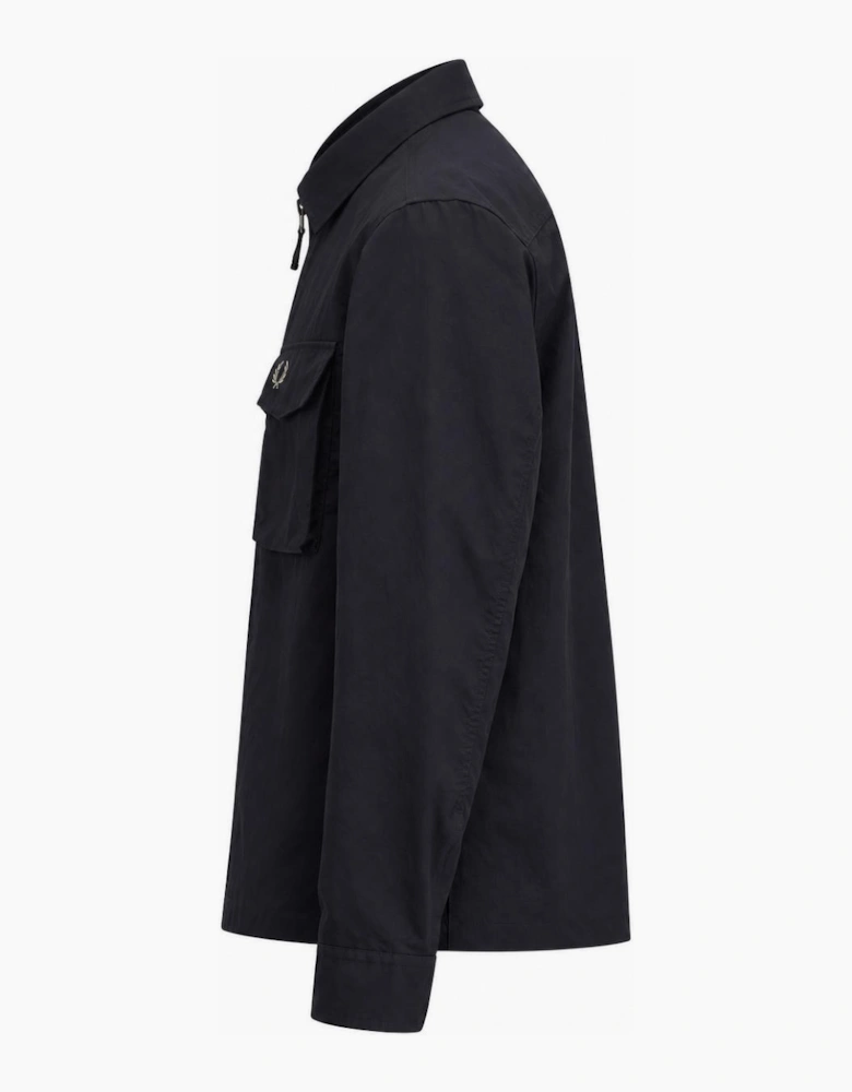 Fred Perry Ripstop Pocket Overshirt Black