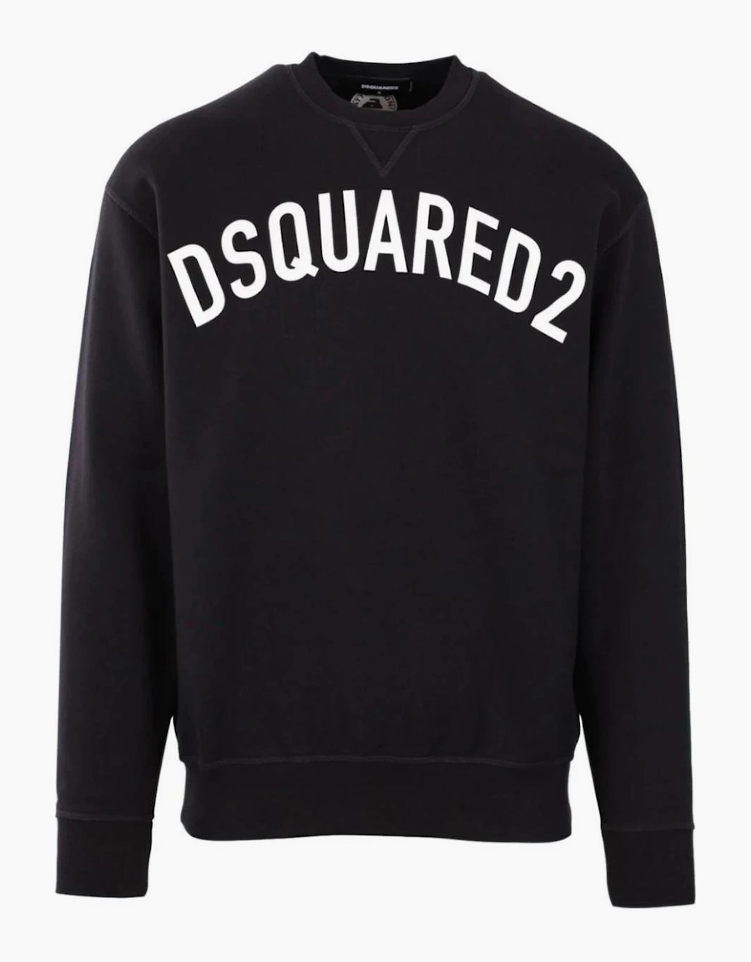 Dsquared2 Curved Logo Sweatshirt in Black