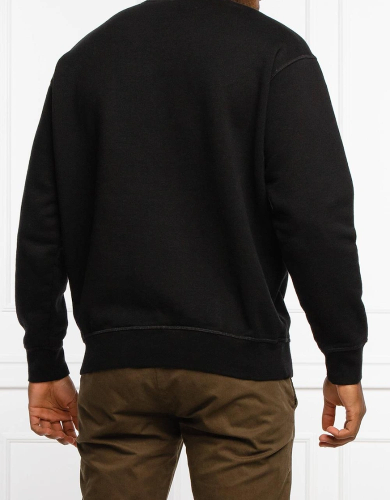 Dsquared2 Curved Logo Sweatshirt in Black