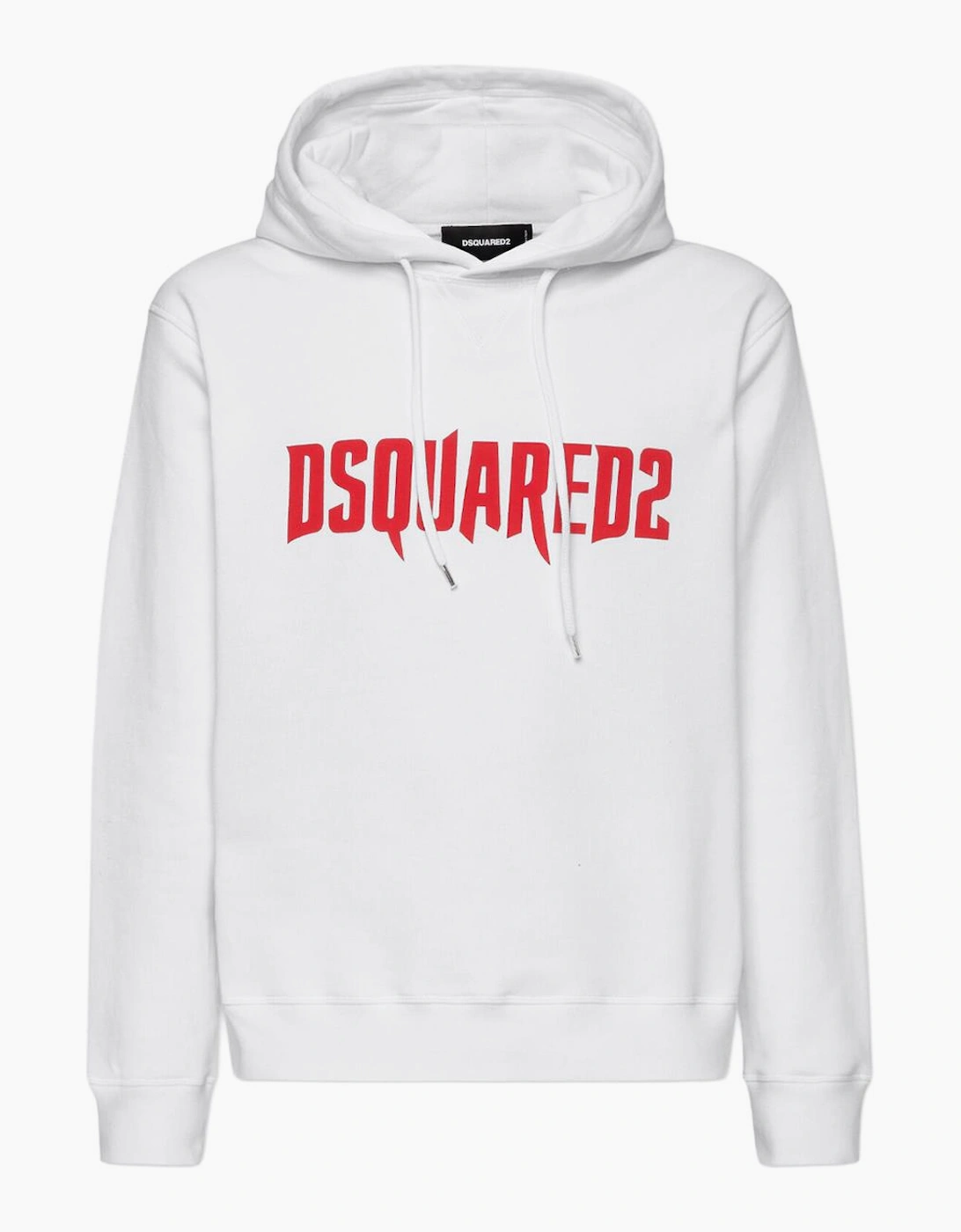 Dsquared2 Horror Logo Print Hoodie in White
