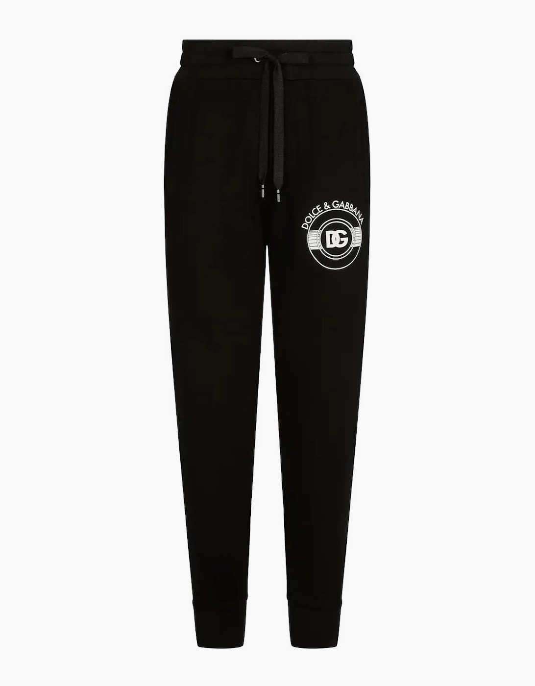 Dolce & Gabbana DG Logo Print Joggers in Black