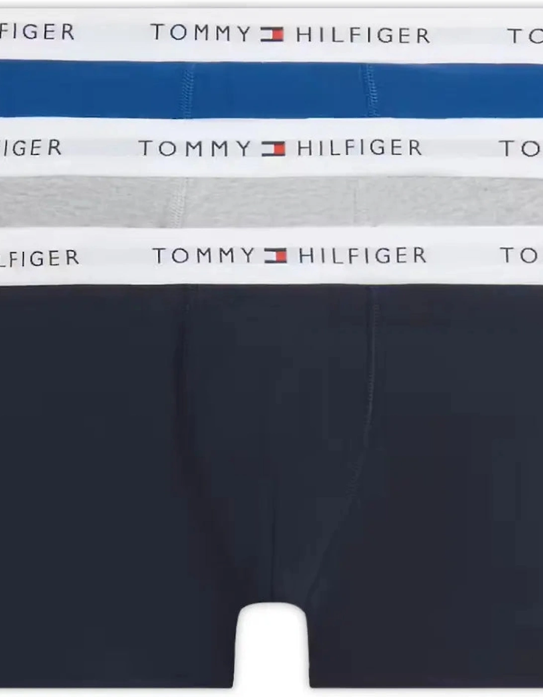 Tommy Hilfiger Boy's 3-Pack Heritage Logo Boys Boxer Trunks, Blue/Grey/Navy - Black - Size: 14 years/15 years/16 years