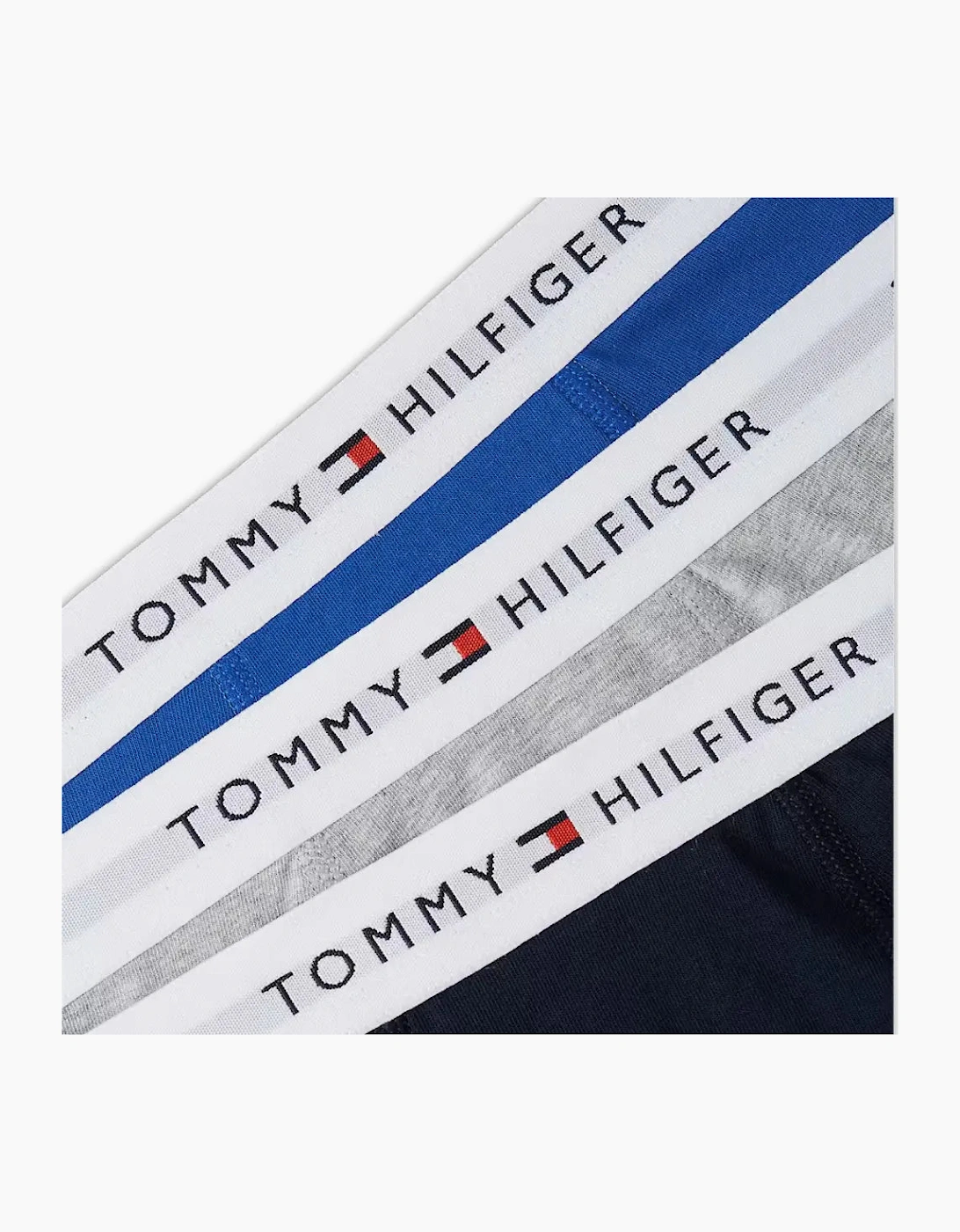 3-Pack Heritage Logo Boys Boxer Trunks, Blue/Grey/Navy