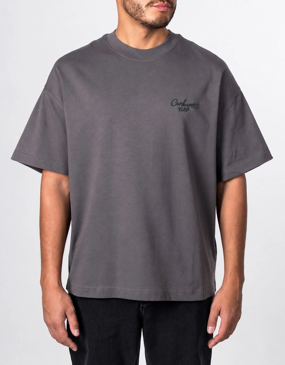 Boxy Loose Fit Signature Script T-Shirt