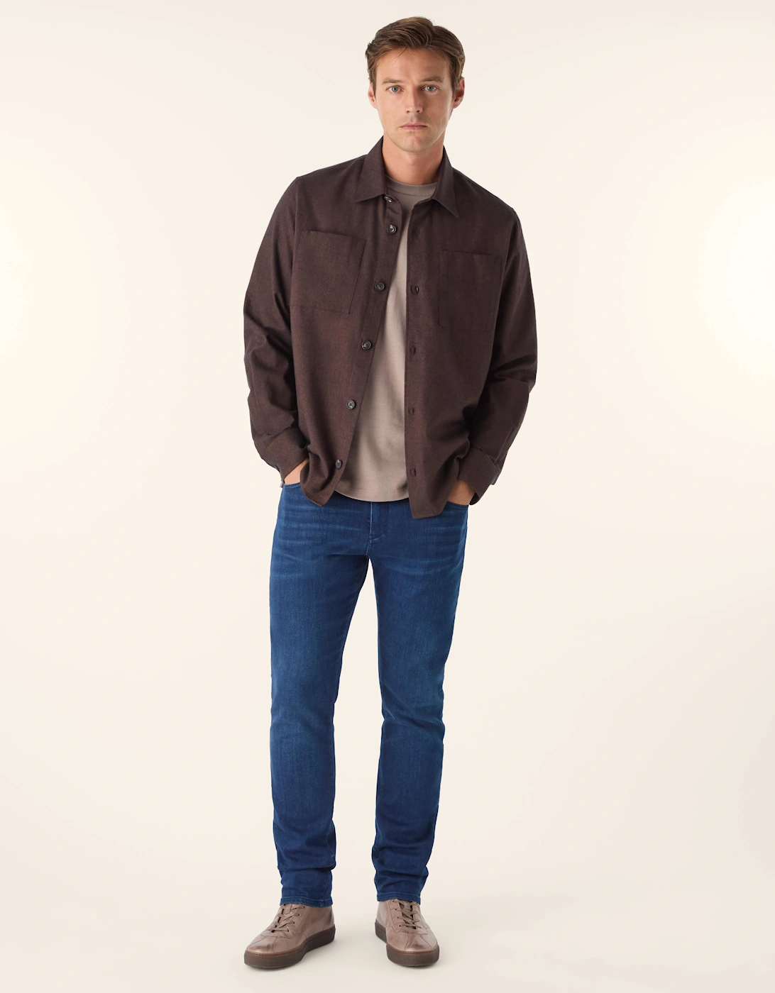 Oliver Sweeney Cotton/Wool Blend Overshirt