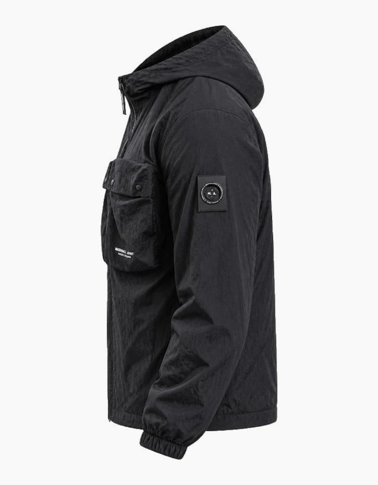 Marshall Artist Centro Hooded Overshirt Black