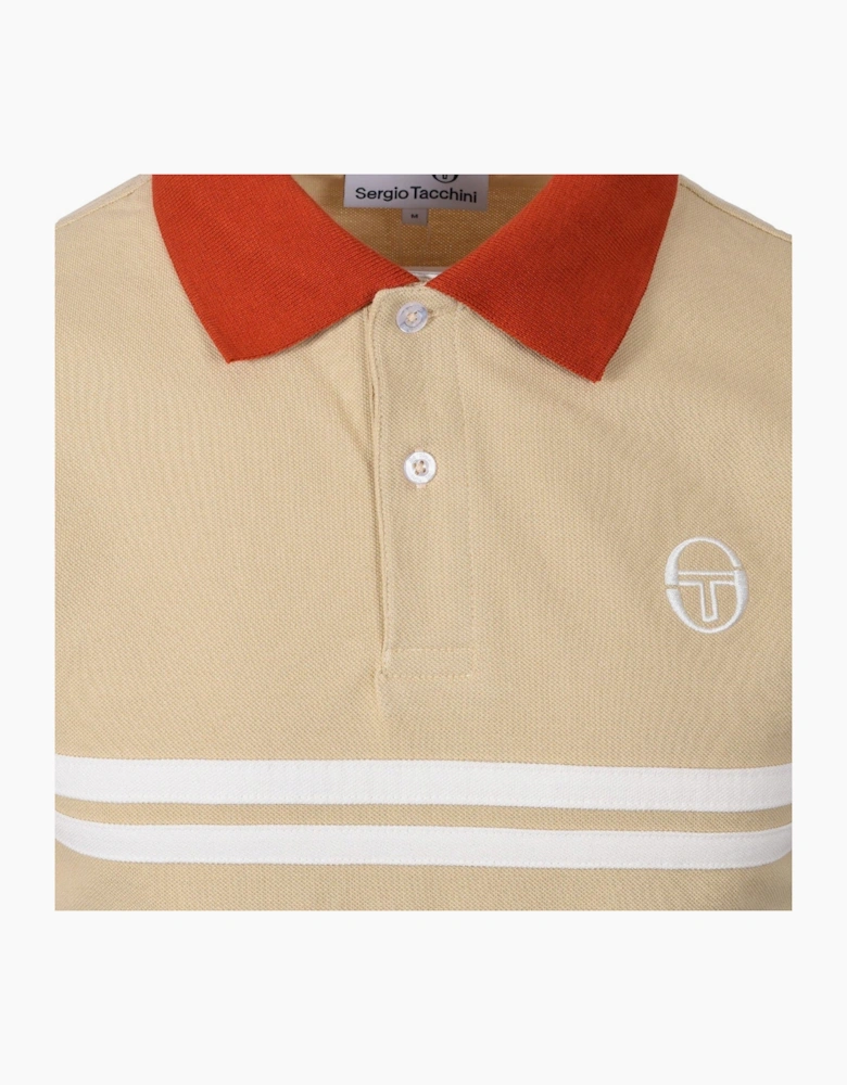 Sergio Tacchini Supermac Polo Shirt Mojave Desert/Rooibos Tea/Gardenia