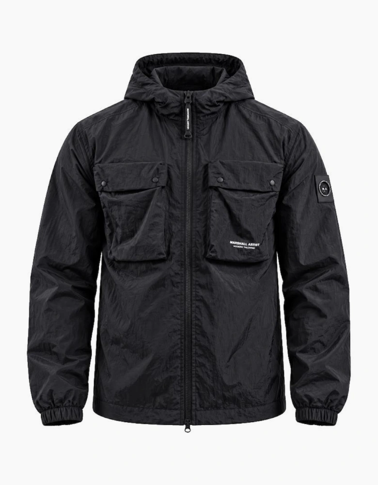 Marshall Artist Centro Hooded Overshirt Black