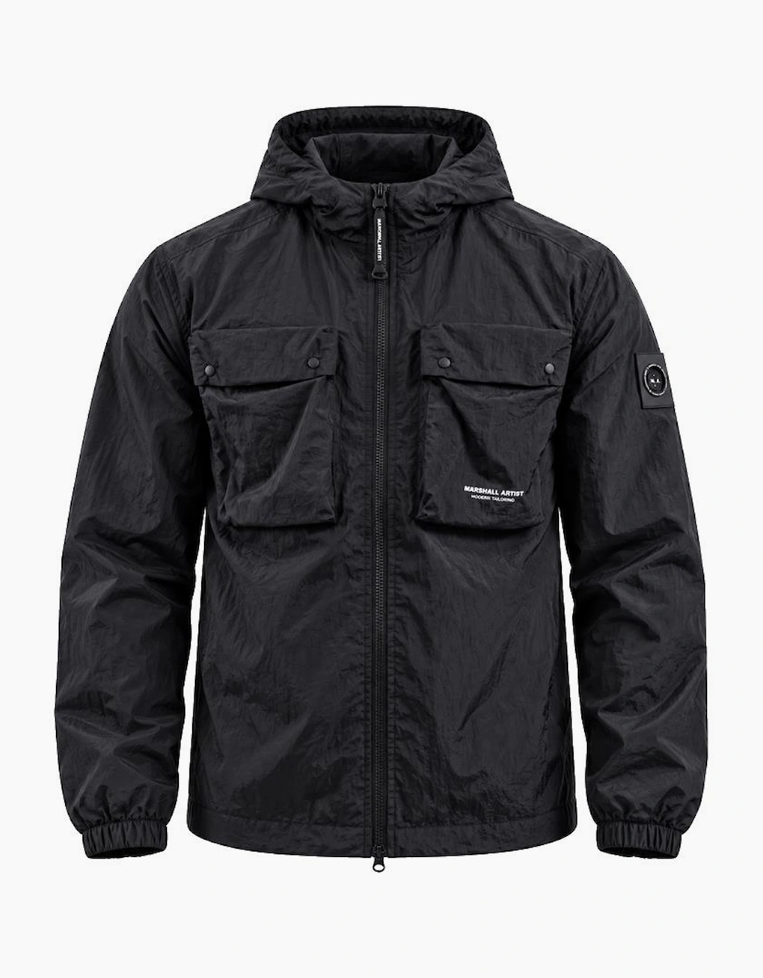 Marshall Artist Centro Hooded Overshirt Black