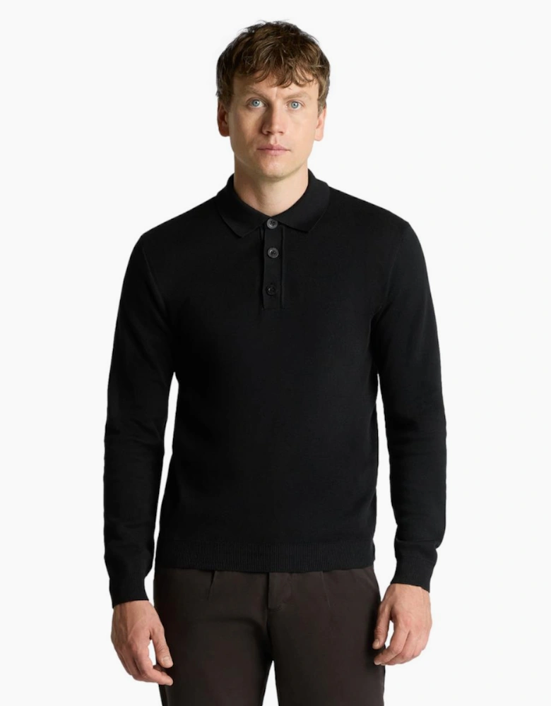 Remus Uomo Knitted Polo A1-26 00 Black