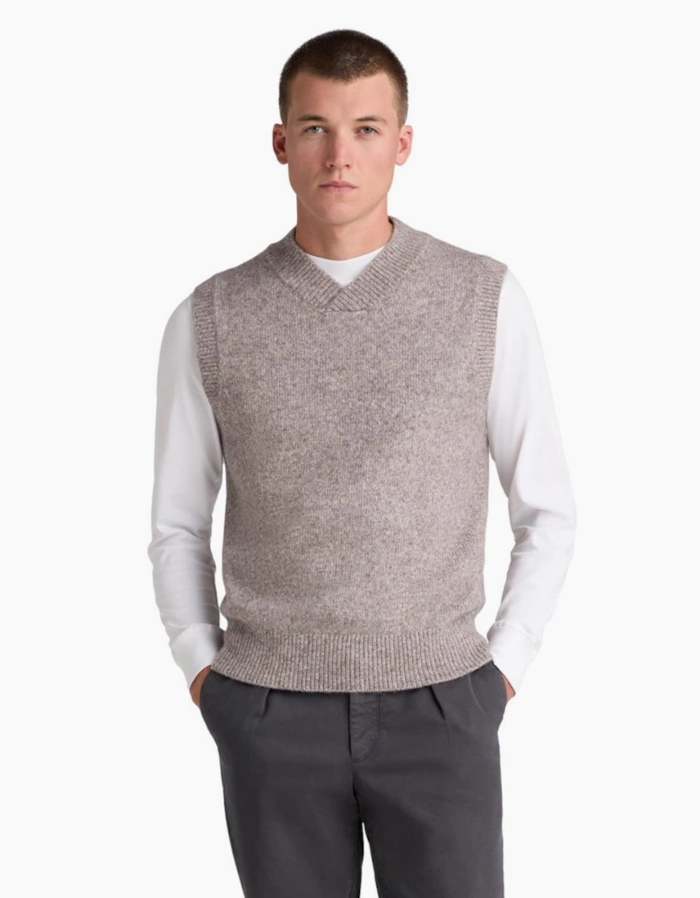 Remus Uomo Mohair Look Sleeveless Knit 94 Camel