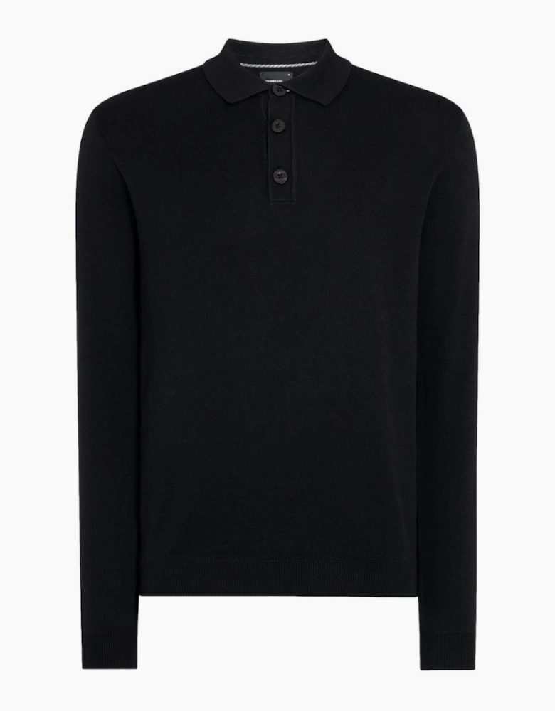 Remus Uomo Knitted Polo A1-26 00 Black