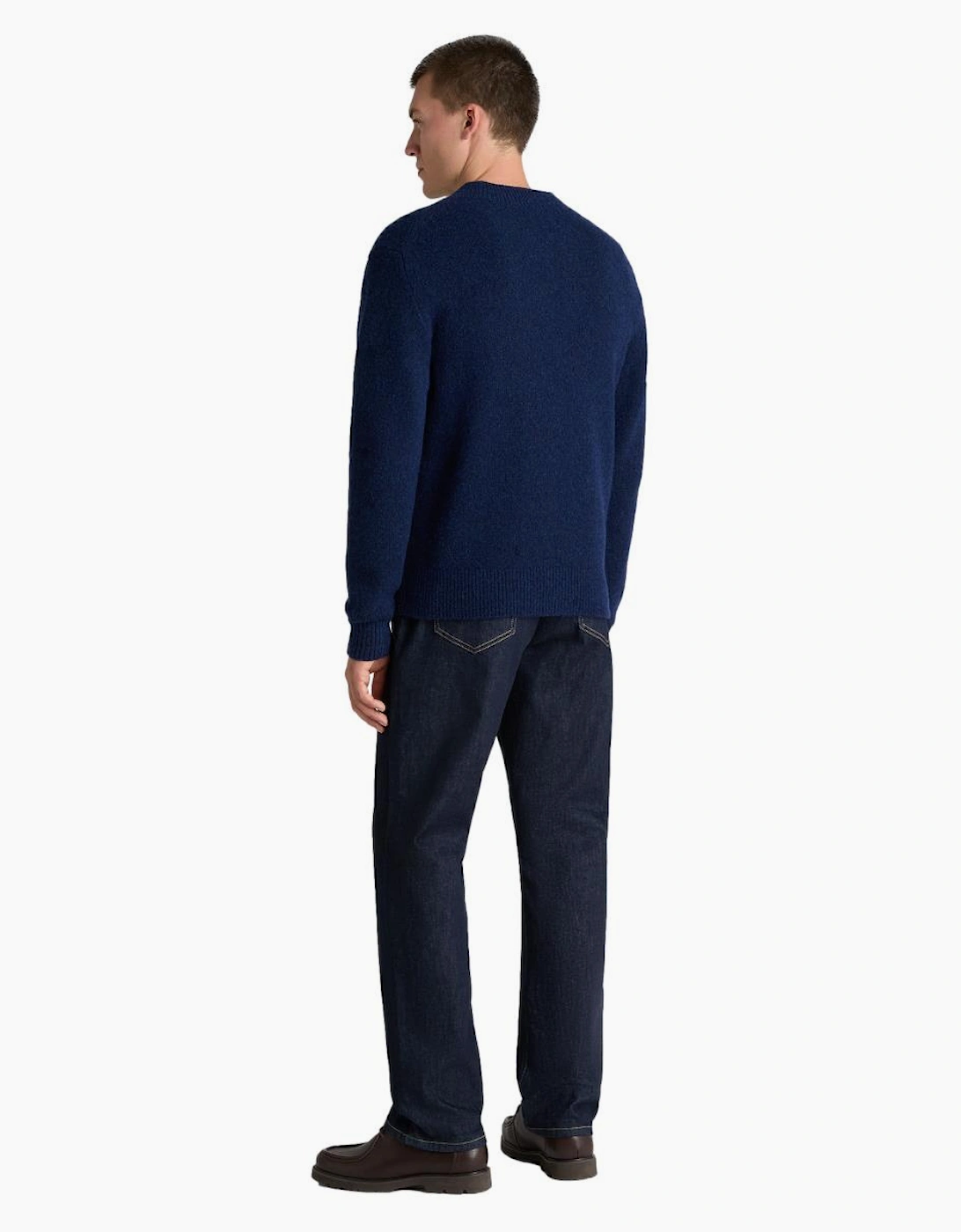 Remus Uomo Mohair Look V Knit 27 Blue