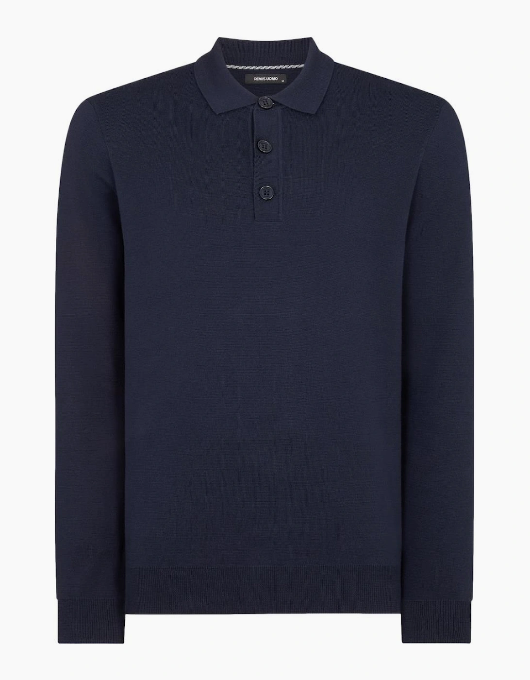Remus Uomo Knitted Polo A1-26 78 Navy