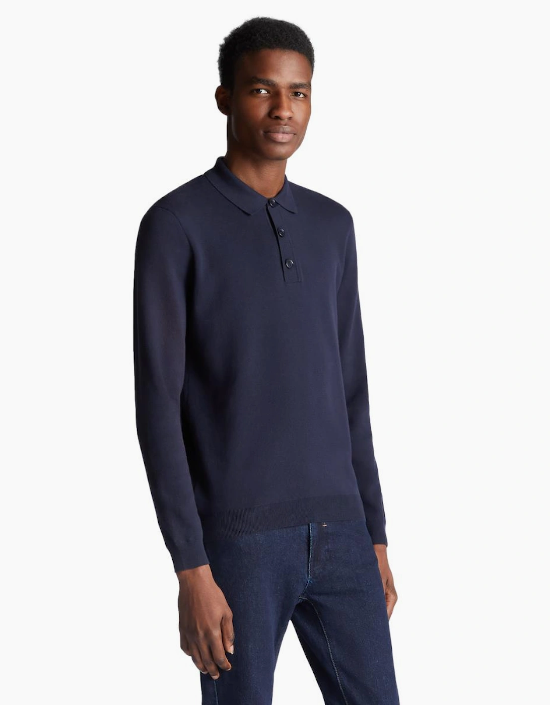 Remus Uomo Knitted Polo A1-26 78 Navy