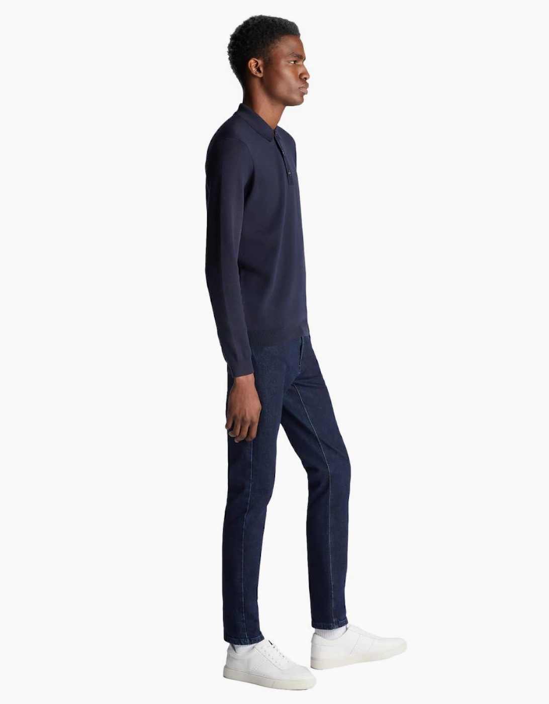 Remus Uomo Knitted Polo A1-26 78 Navy