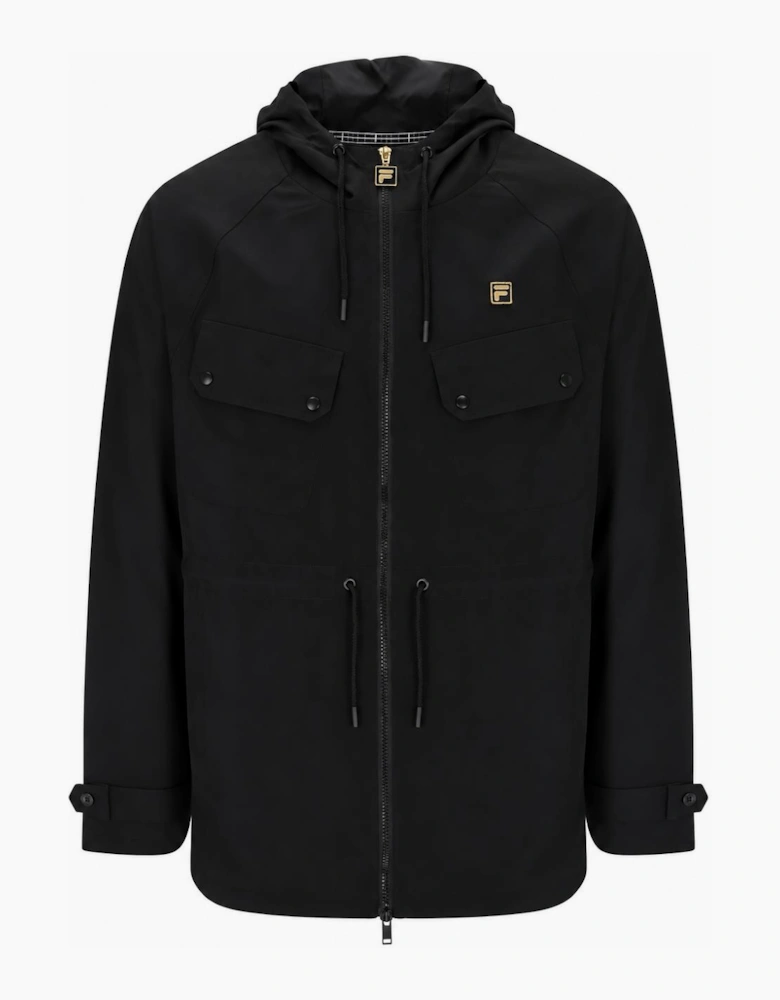 Fila Gold Fabroni Hooded Parka Black