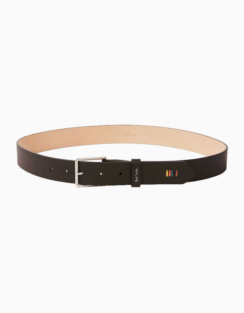 PAUL SMITH STITCH BELT BROWN