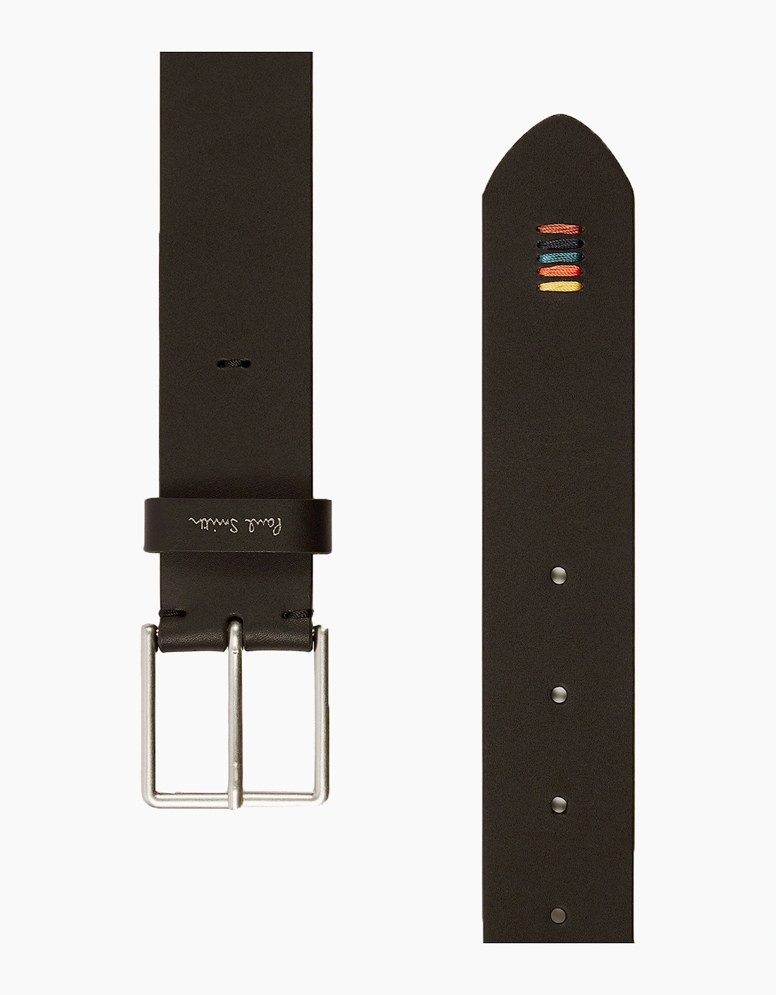 PAUL SMITH STITCH BELT BROWN