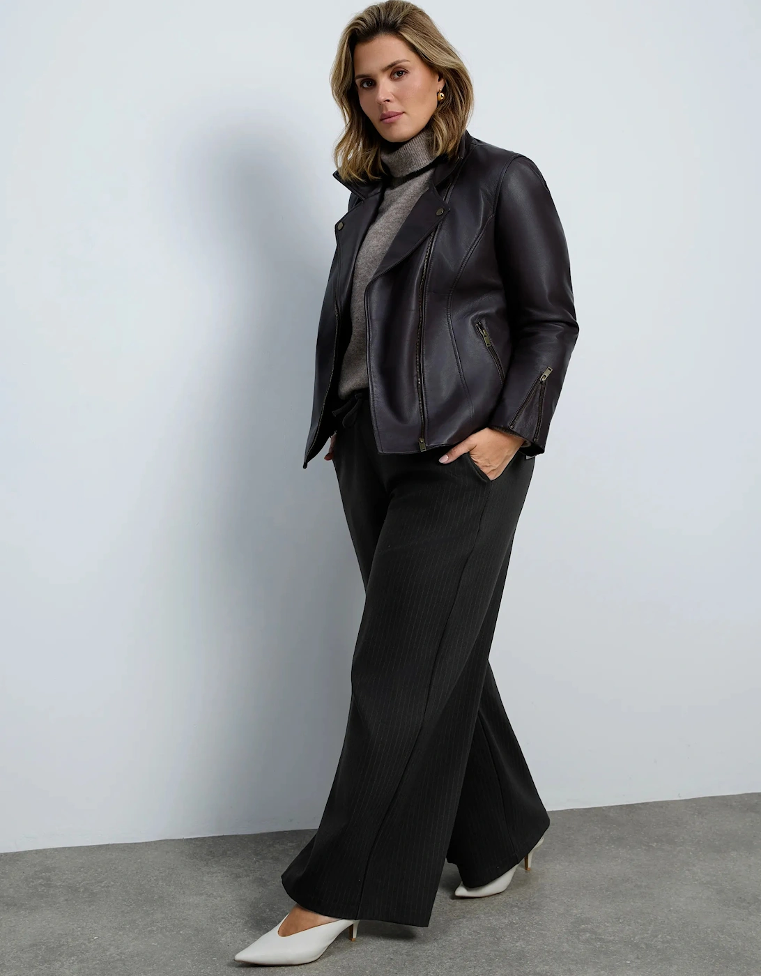 Chocolate Brown Leather Jacket