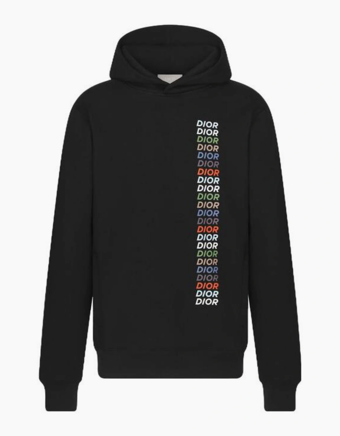 DIOR MULTI LOGO HOODIE BLACK - Size: M