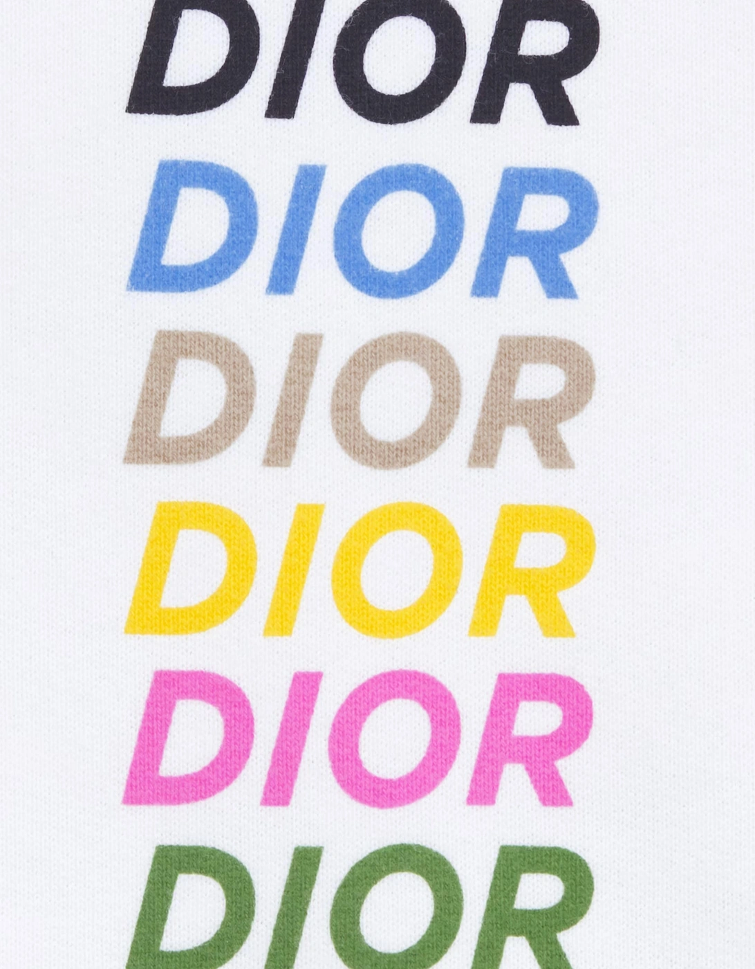 DIOR MULTI LOGO HOODIE WHITE