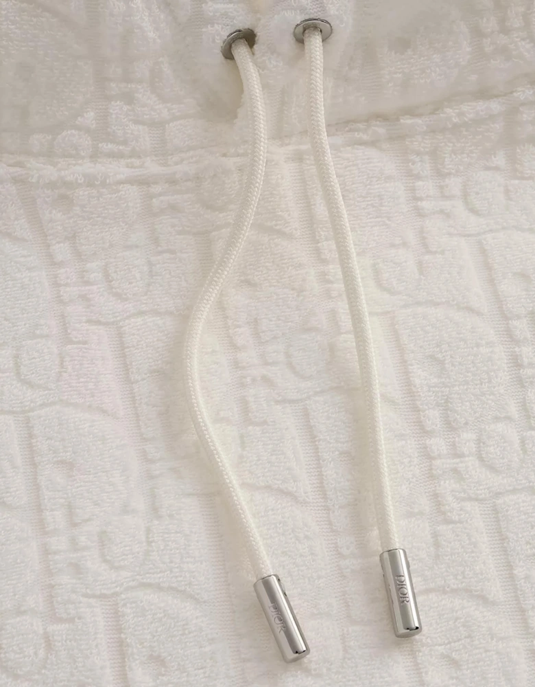 DIOR OBLIQUE TOWELLING HOODIE OFF-WHITE
