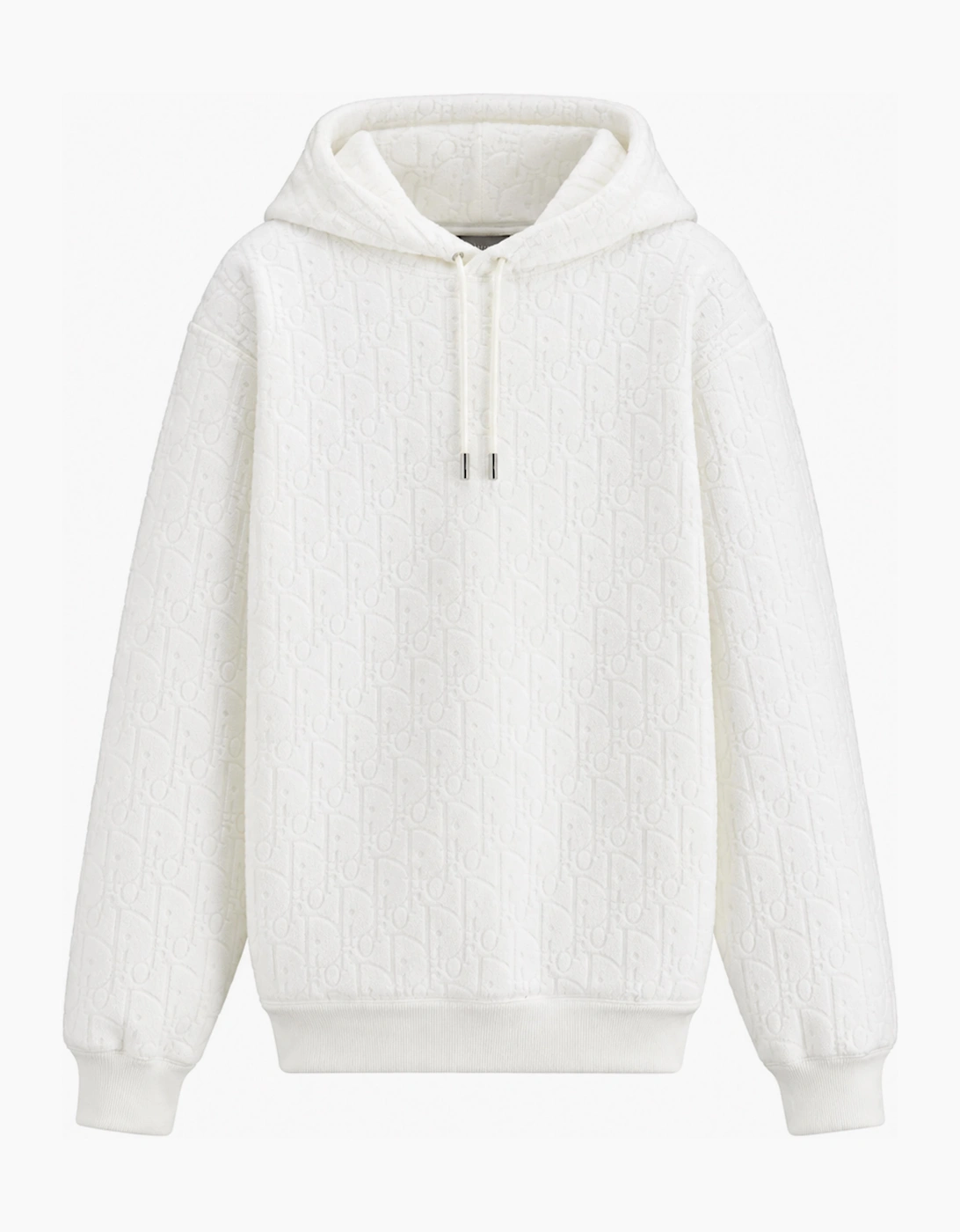 DIOR OBLIQUE TOWELLING HOODIE OFF-WHITE