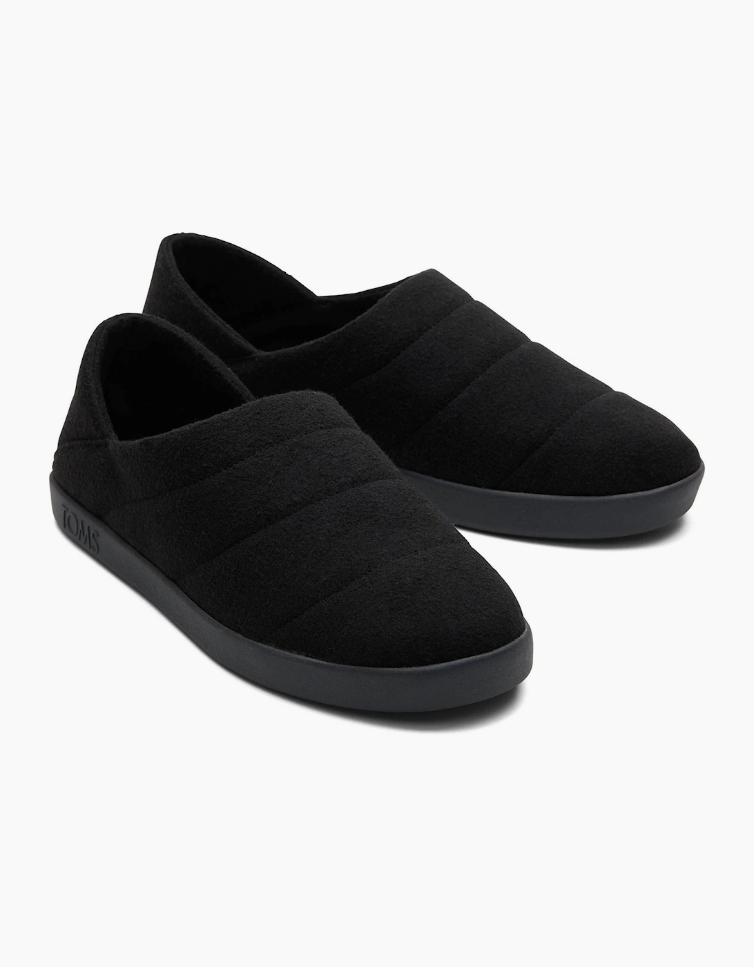 TOMS Ezra Polyester Men's Black Slippers