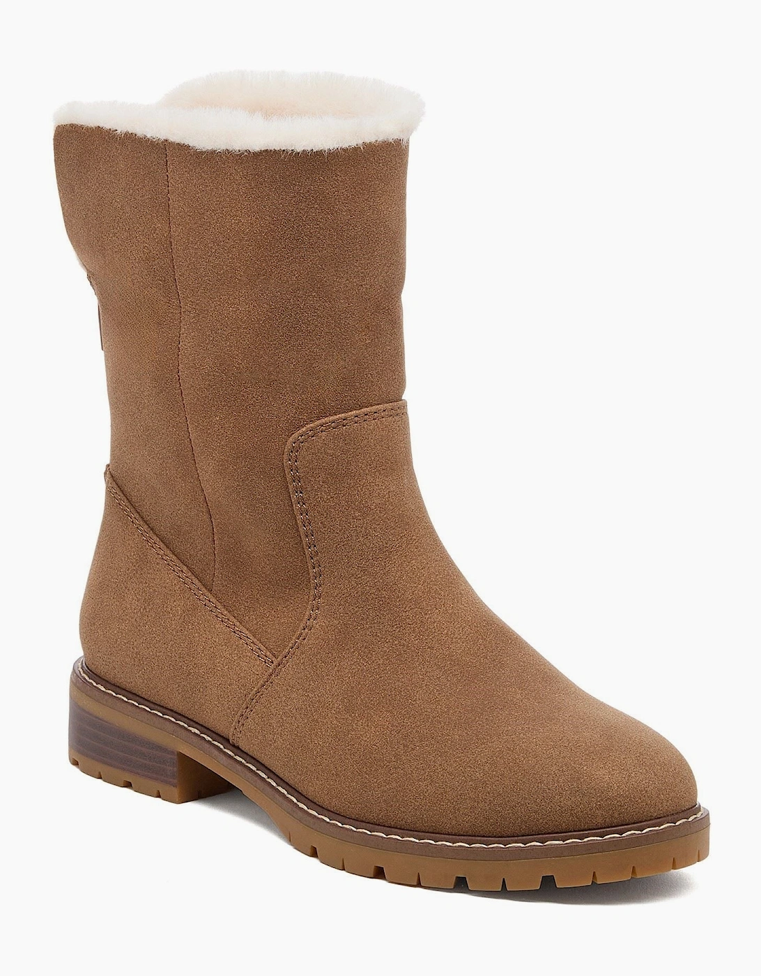 Rocket Dog Niche Aurora Polyurethane Women's Walnut Winter Mid Calf Boots