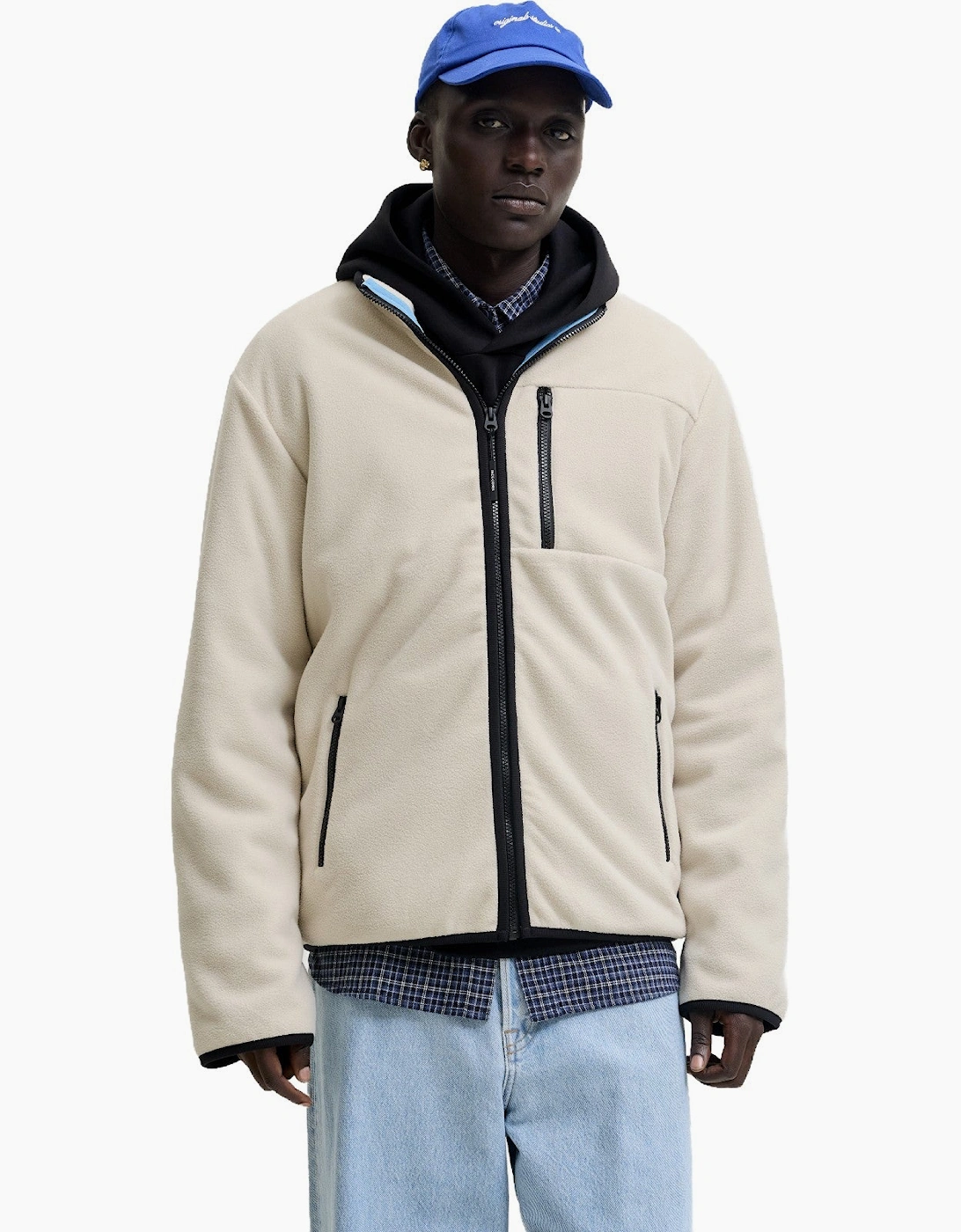 Jack & Jones Mens Lupo Full Zip Fleece