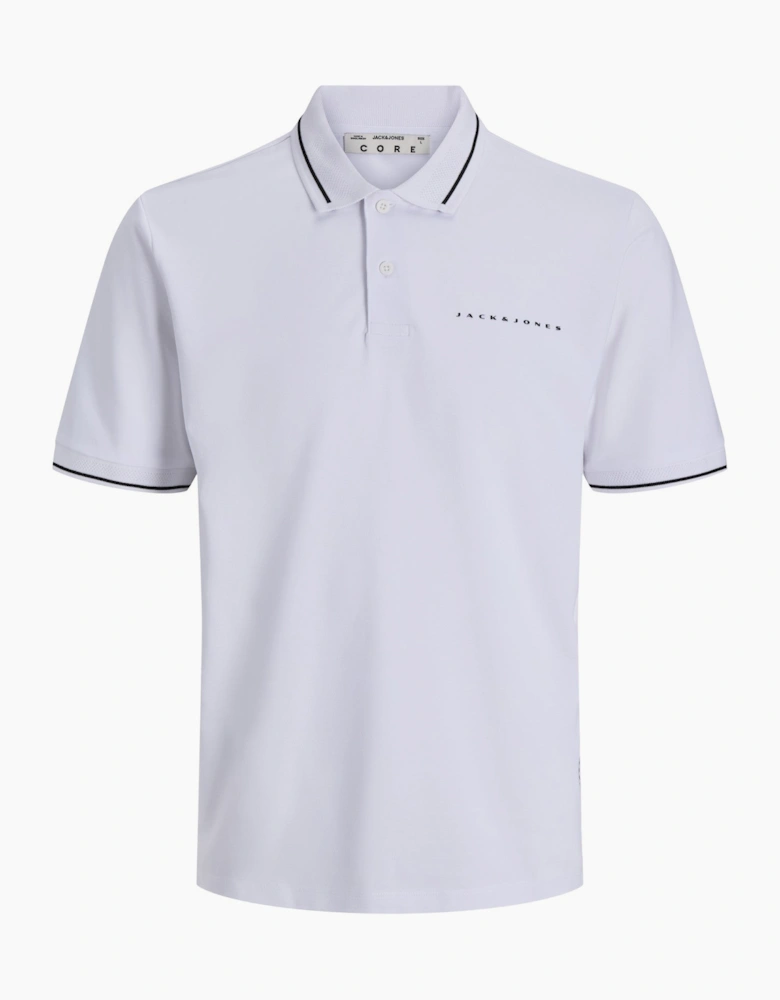 Jack & Jones Mens Jcofusion Pique Short Sleeve Polo Shirt