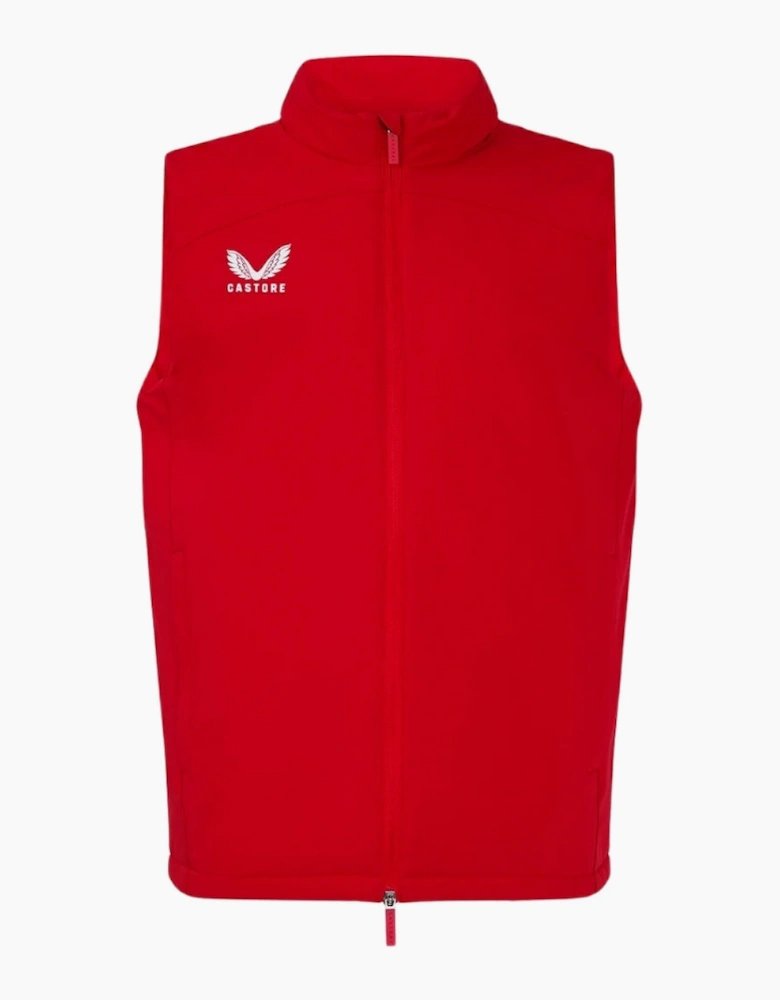 Castore Men's Padded True Red Gilet