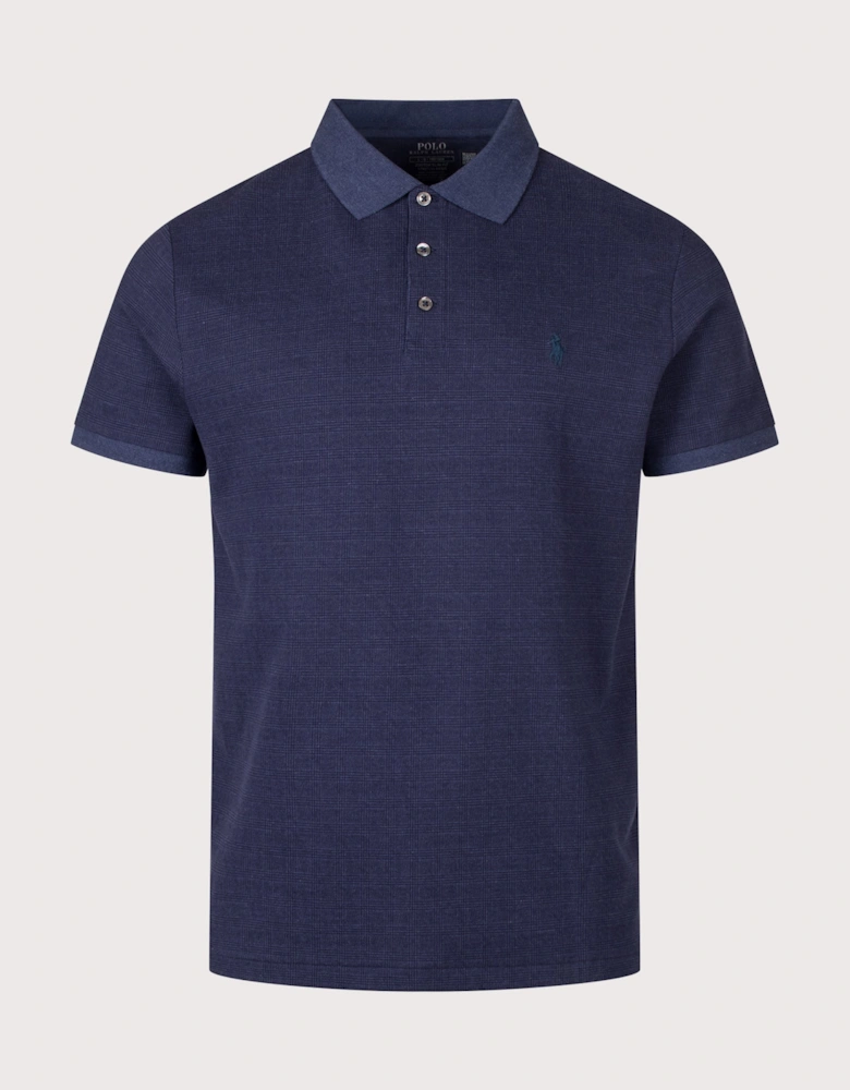 Custom Slim Fit Stretch Mesh Polo Shirt