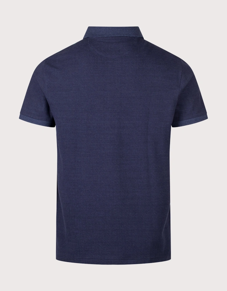 Custom Slim Fit Stretch Mesh Polo Shirt