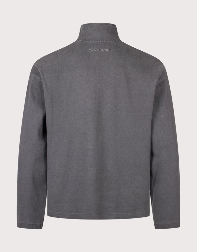 Relaxed Fit 400 GSM Pigment Dyed Track Jacket