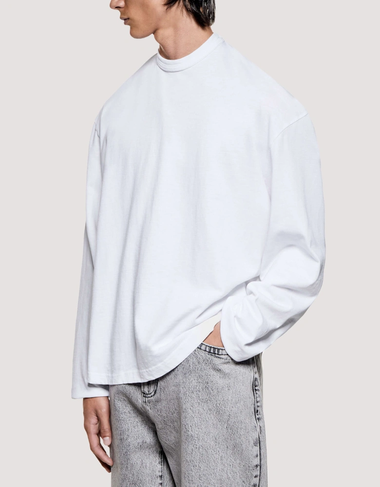 Relaxed Fit 220 GSM Slub Long Sleeve T-Shirt