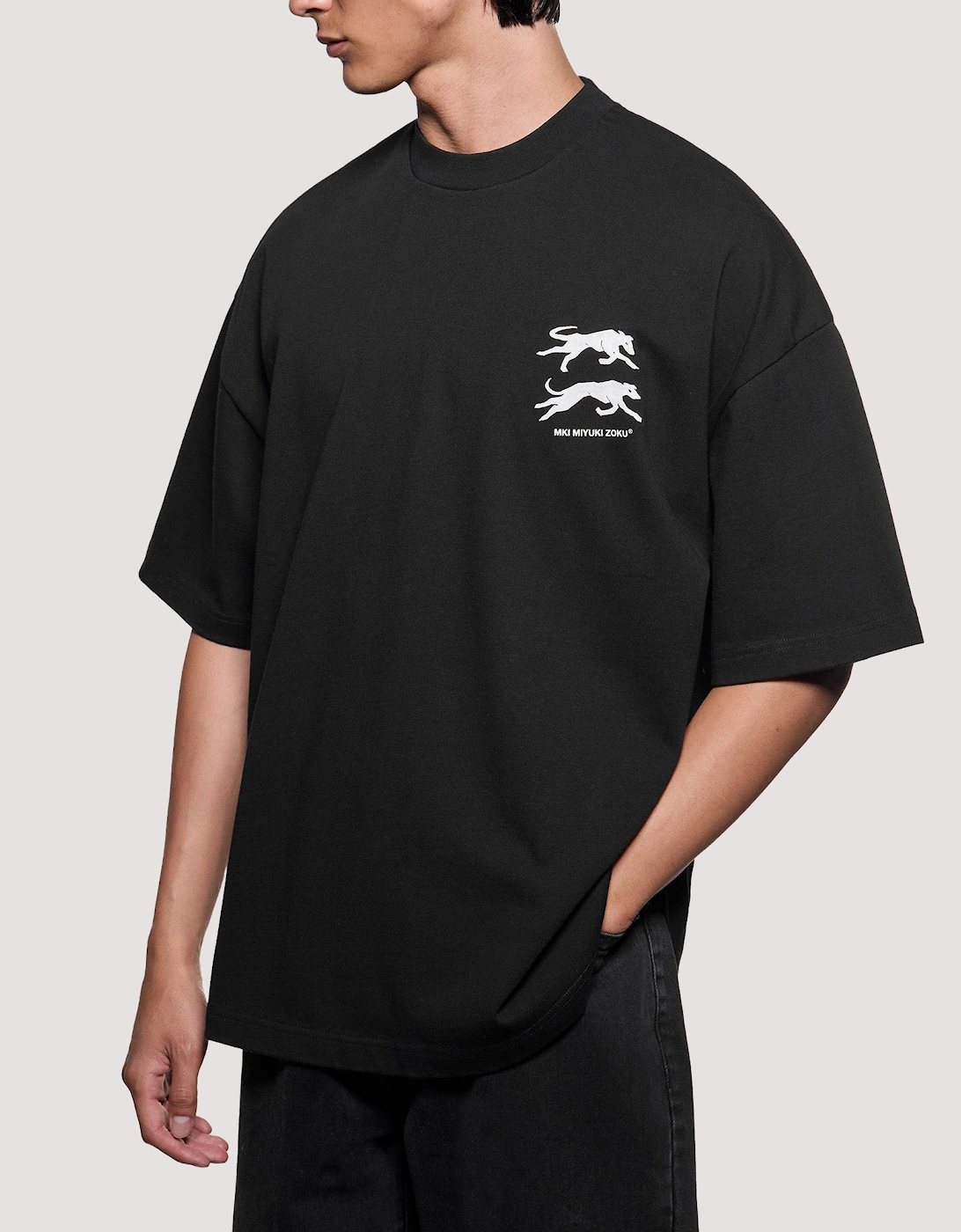 Oversized Box Fit Greyhound T-Shirt
