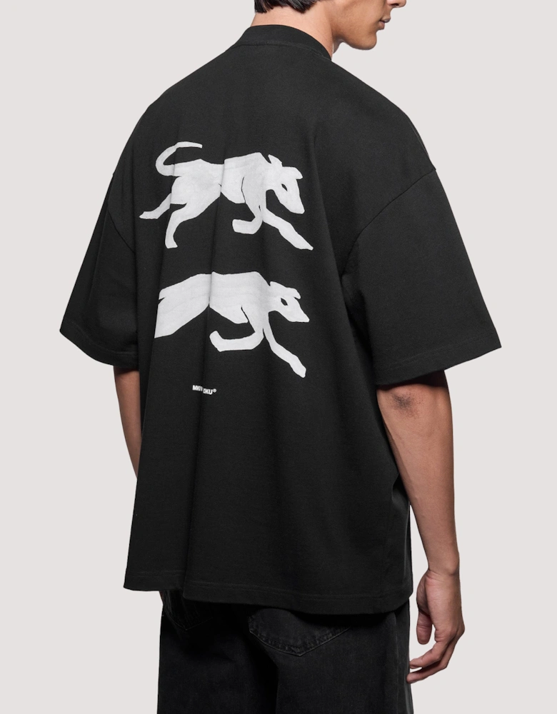 Oversized Box Fit Greyhound T-Shirt